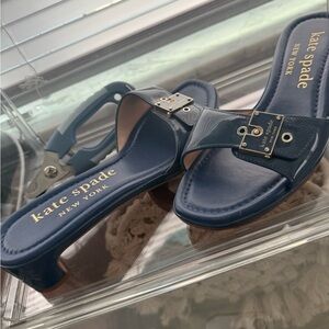 Kate Spade Women's Blue Slide Sandals